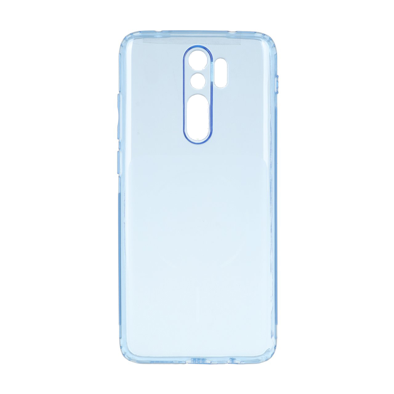 قاب ژله ای شفاف مستطیلی طرح مگ سیف Spark مدل Xiaomi Redmi Note 8 Pro - آبی