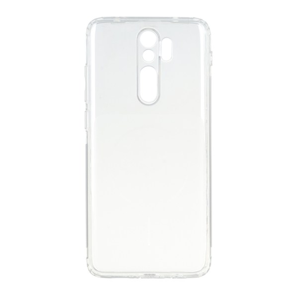 قاب ژله ای شفاف مستطیلی طرح مگ سیف Spark مدل Xiaomi Redmi Note 8 Pro