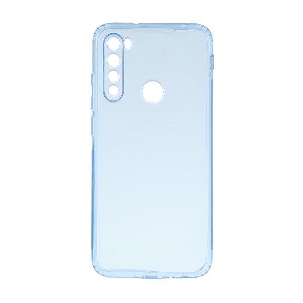 قاب ژله ای شفاف مستطیلی طرح مگ سیف Spark مدل Xiaomi Redmi Note 8 - آبی