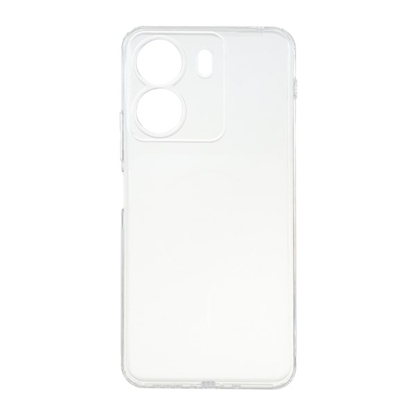 قاب ژله ای شفاف مستطیلی طرح مگ سیف Spark مدل Xiaomi Redmi 13C / Poco C65