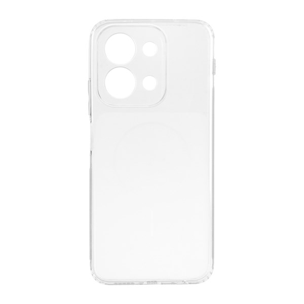 قاب ژله ای شفاف مستطیلی طرح مگ سیف Spark مدل Xiaomi Redmi 15C / Poco C85