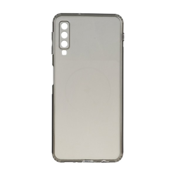 قاب ژله ای شفاف مستطیلی طرح مگ سیف Spark مدل Samsung Galaxy A750 / A7 (2018) - مشکی