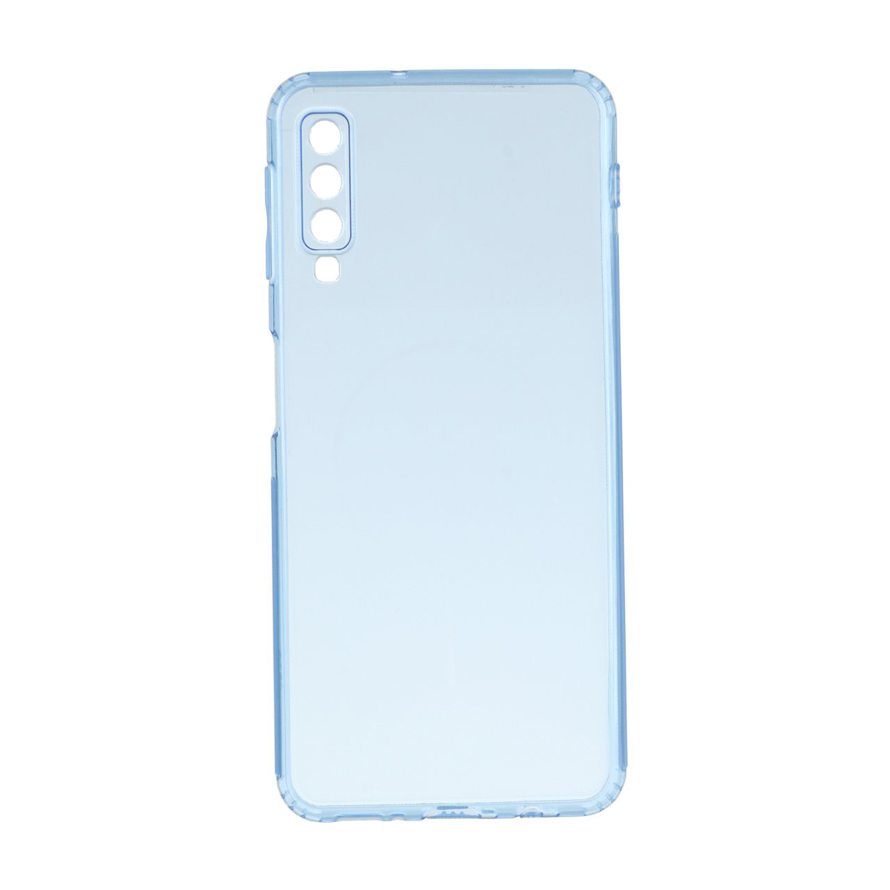 قاب ژله ای شفاف مستطیلی طرح مگ سیف Spark مدل Samsung Galaxy A750 / A7 (2018) - آبی