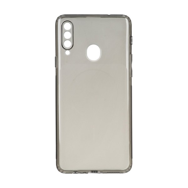 قاب ژله ای شفاف مستطیلی طرح مگ سیف Spark مدل Samsung Galaxy A20s - مشکی