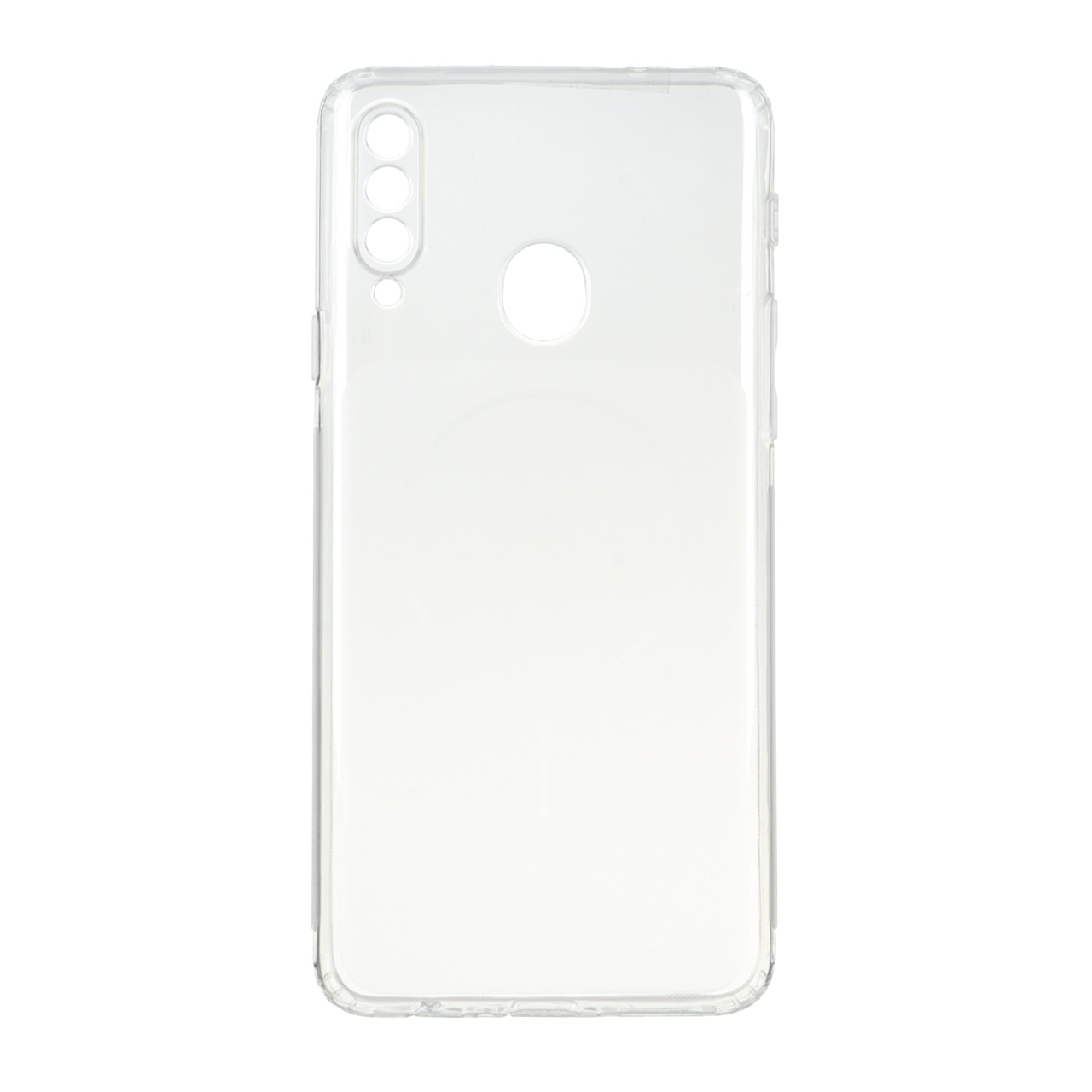 قاب ژله ای شفاف مستطیلی طرح مگ سیف Spark مدل Samsung Galaxy A20s