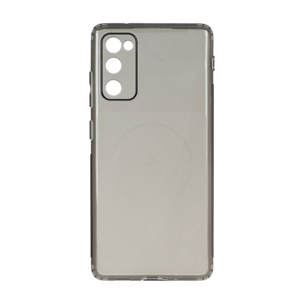 قاب ژله ای شفاف مستطیلی طرح مگ سیف Spark مدل Samsung Galaxy S20 FE - مشکی
