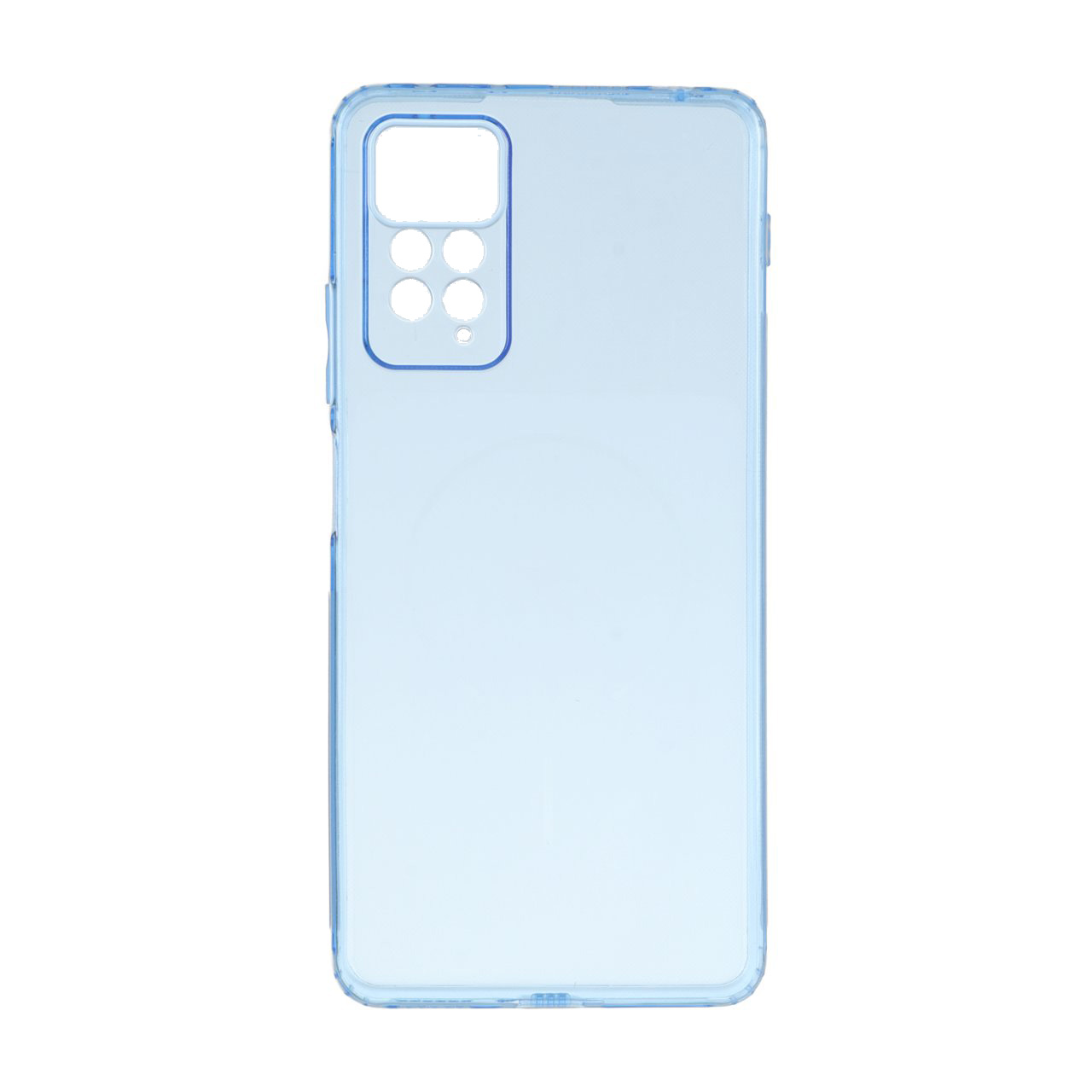 قاب ژله ای شفاف مستطیلی طرح مگ سیف Spark مدل Xiaomi Redmi Note 12 Pro 4G / Redmi Note 11 Pro - آبی
