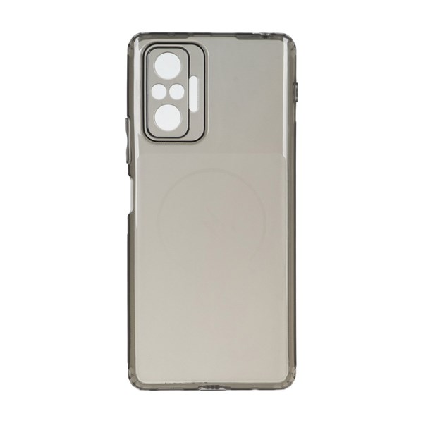قاب ژله ای شفاف مستطیلی طرح مگ سیف Spark مدل Xiaomi Redmi Note 10 Pro 4G / Redmi Note 10 Pro Max - مشکی
