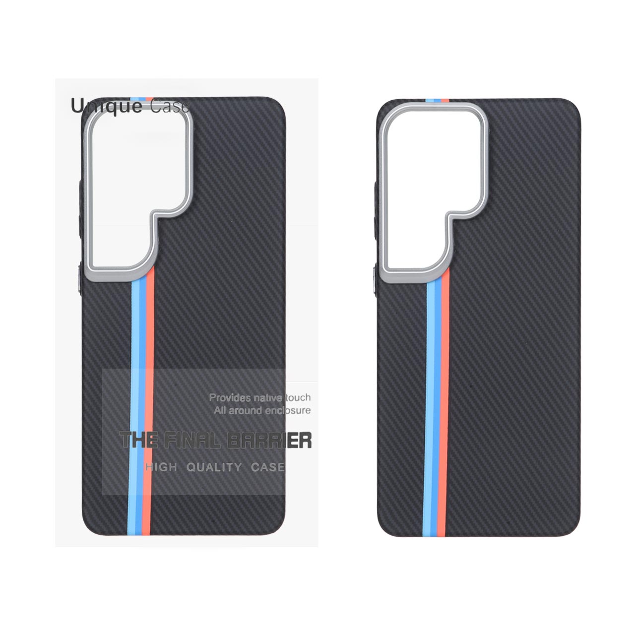 قاب اورجینال Unique Case هاشور Magsafe لنز سیلور Samsung Galaxy S26 Ultra - طرح 1 (پک دار)