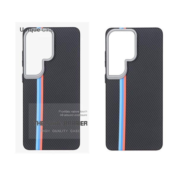 قاب اورجینال Unique Case هاشور Magsafe لنز سیلور Samsung Galaxy S26 Ultra - طرح 1 (پک دار)
