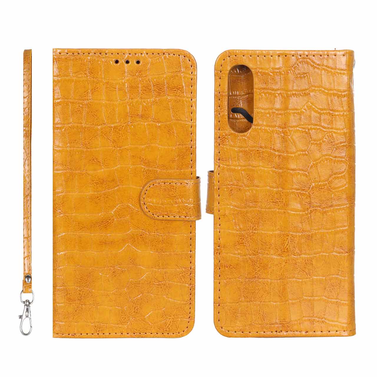 کیف موبایل مگنتی کروکو MNC مدل Samsung Galaxy A50 / A50s / A30s - عسلی