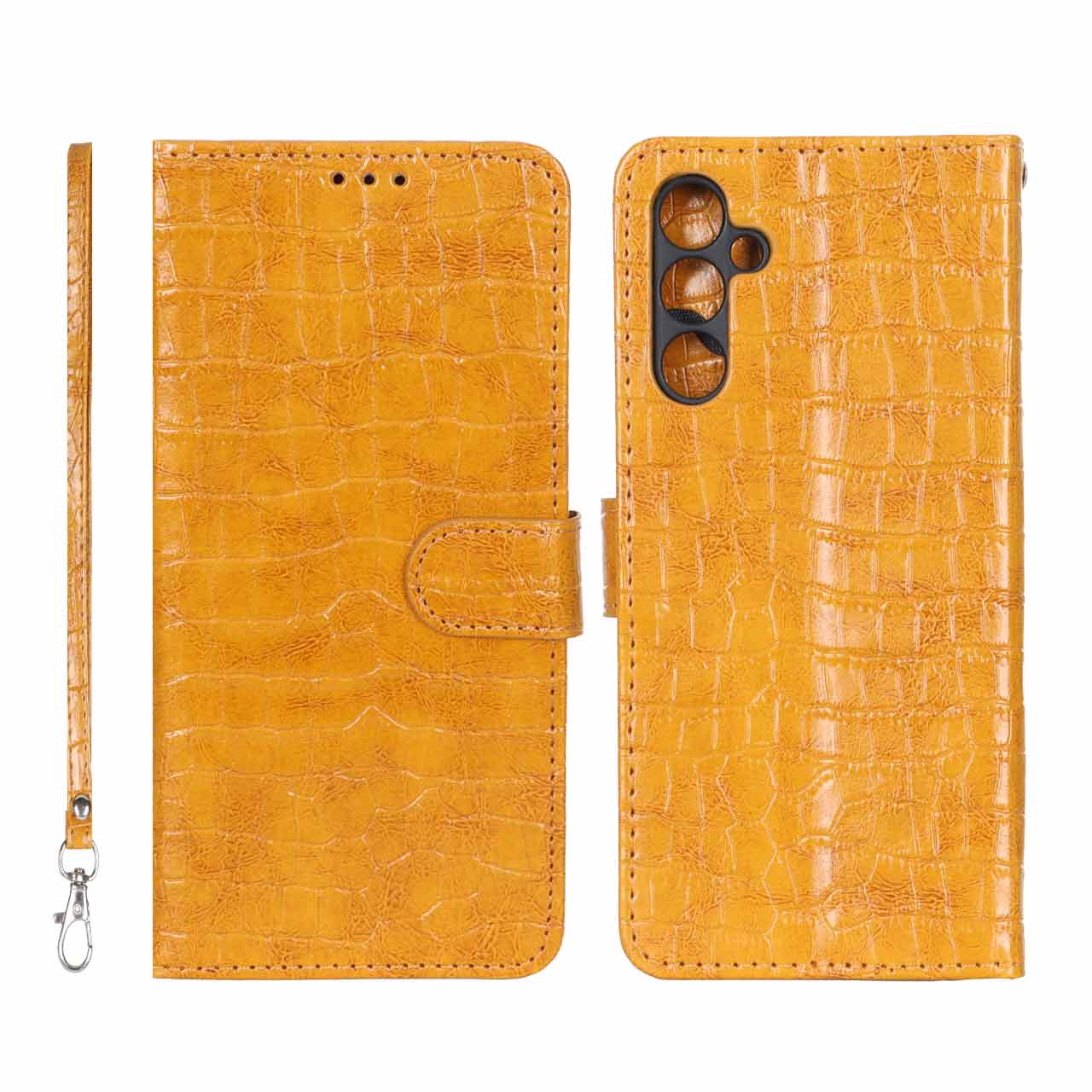 کیف موبایل مگنتی کروکو MNC مدل Samsung Galaxy A34 - عسلی