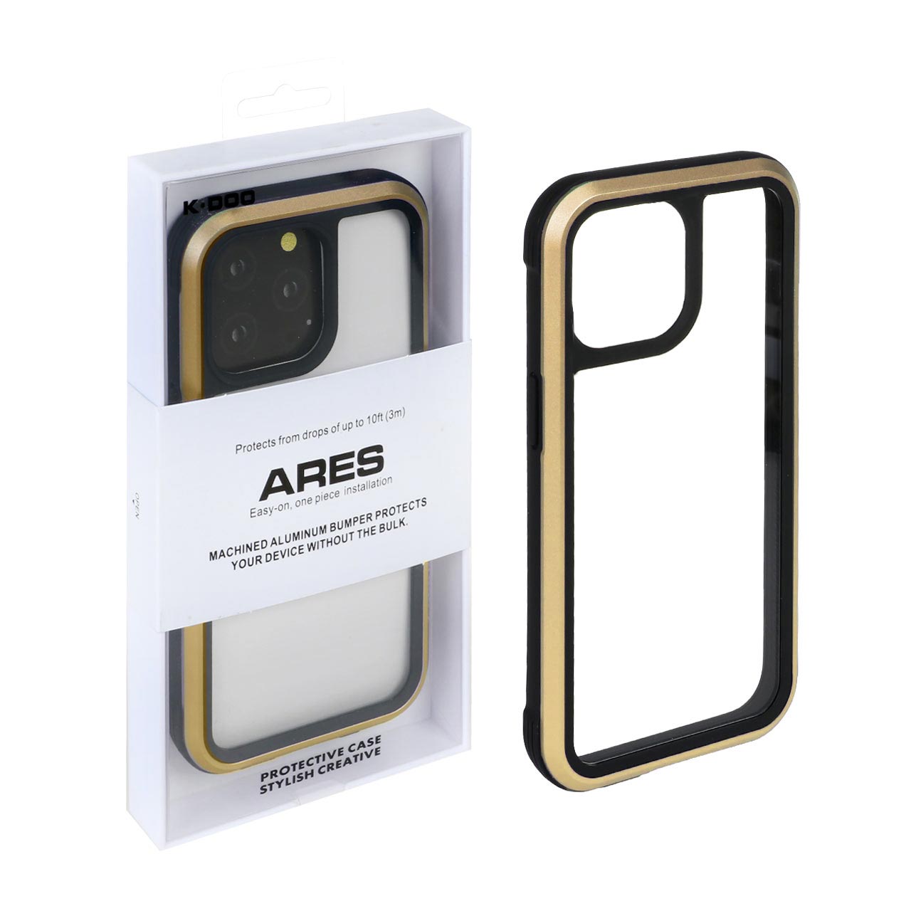 قاب Original KDoo ARES مدل Apple iPhone 13 / iPhone 14 - طلایی (Open Box)