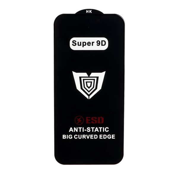 محافظ صفحه نمایش شیشه ای Full Cover ESD Anti Static - Super 9D مدل Apple iPhone 17 Pro Max