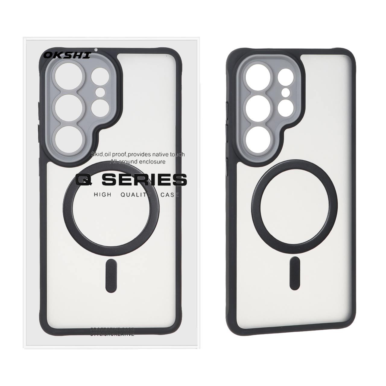 قاب اورجینال Unique Case مات MagSafe محافظ لنزدار Samsung Galaxy S26 Ultra - مشکی (پک دار)
