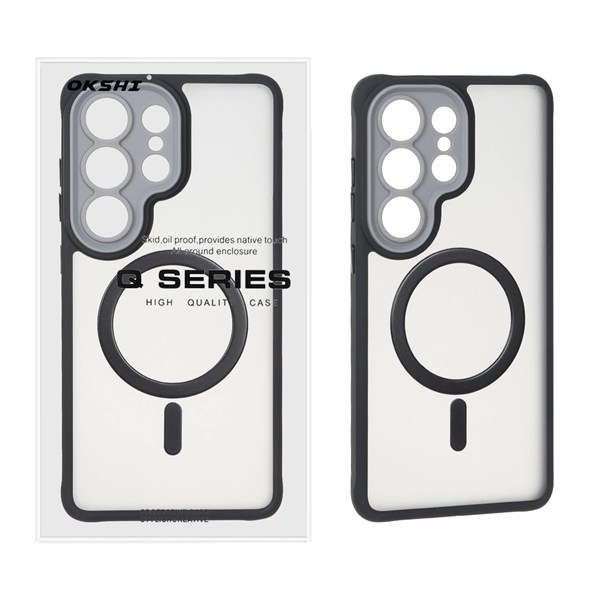 قاب اورجینال Unique Case مات MagSafe محافظ لنزدار Samsung Galaxy S26 Ultra - مشکی (پک دار)