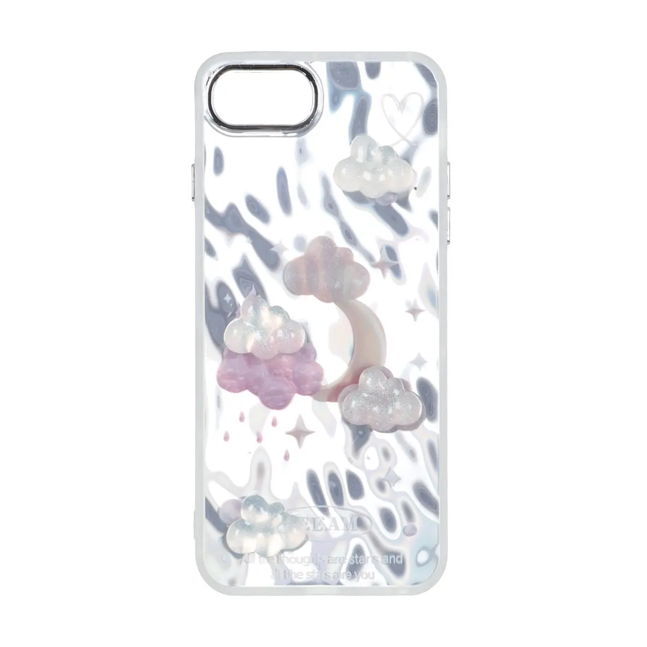 قاب هولوگرامی طرح برجسته لنز سیلور Apple iPhone 7 Plus / iPhone 8 Plus - کد 129 - MPS