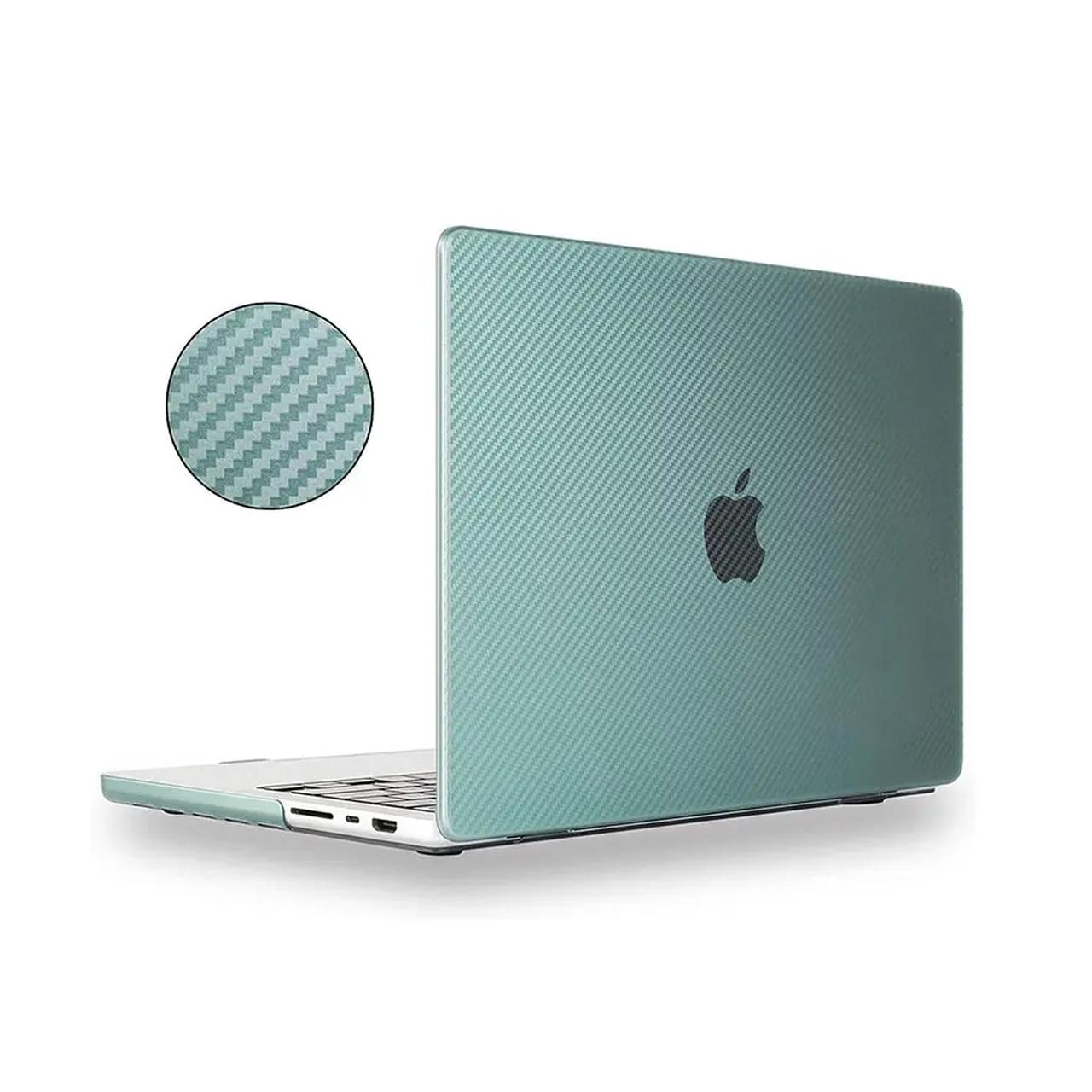 کاور "14 Green Lion MacBook Pro 2021 مدل Carbon Fiber Grain GNCFM13Air20GN - سبز - MN (پک ضعیف)