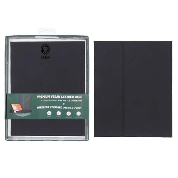کاور (2021&2020) "12.9 Green Lion iPad Pro مدل GNIPKYCS129ABK - مشکی - MN