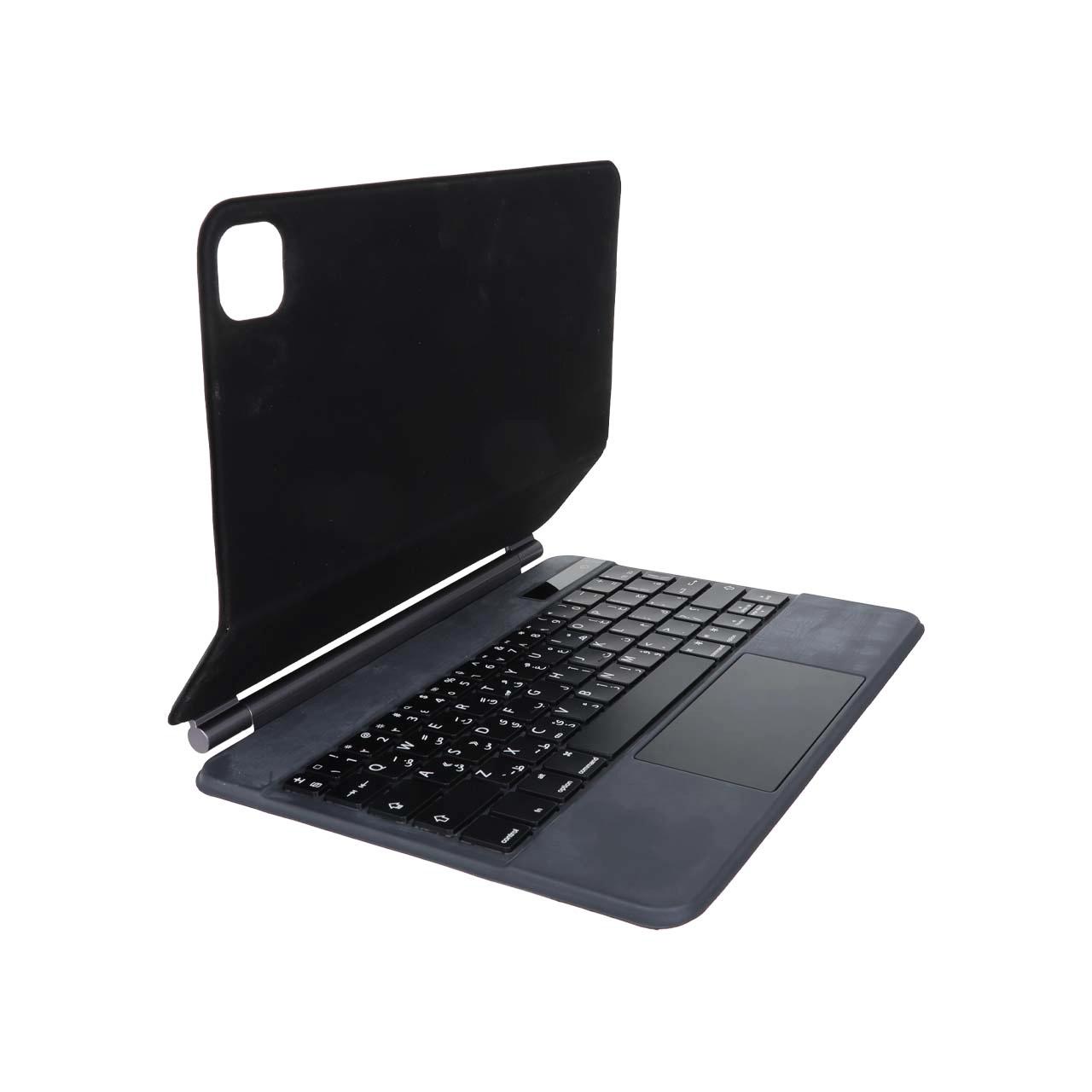 کیبورد بی سیم Green Lion مدل Magic Keyboard GNMGKEYBK مناسب برای آی پد سایز 10.9 اینچی - مشکی - MN (پک ضعیف)