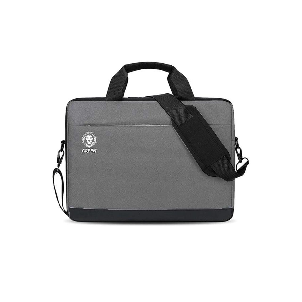 کیف لپ تاپ 15.6 اینچی Green Lion مدل PULITO SHOCKPROOF - خاکستری - MN