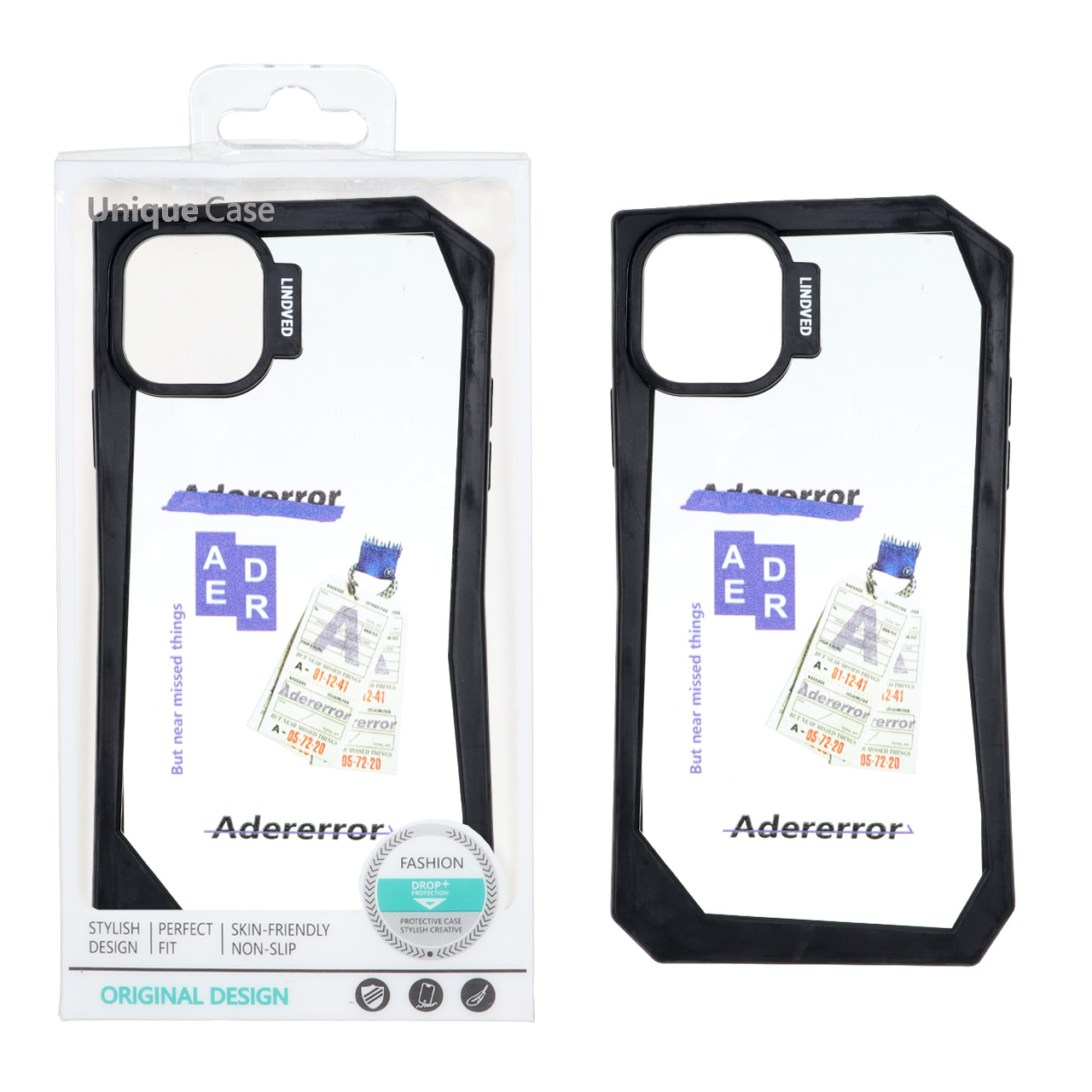 قاب Lindved شفاف طرح دار Apple iPhone 13 / iPhone 14 - کد 18 (پک دار)