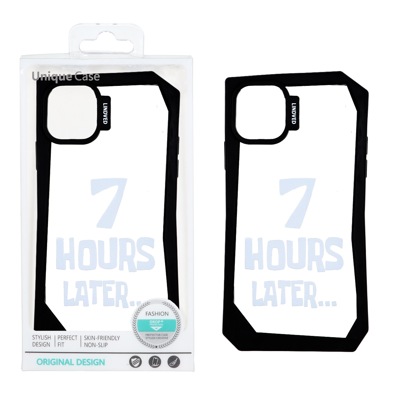 قاب Lindved شفاف طرح دار Apple iPhone 11 Pro Max - کد 39 (پک دار)