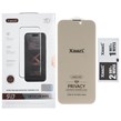 محافظ صفحه نمایش شیشه ای بدون حاشیه توری دار Xmart Privacy 3D Large Arc مدل Apple iPhone 16 Pro Max (پک دار)