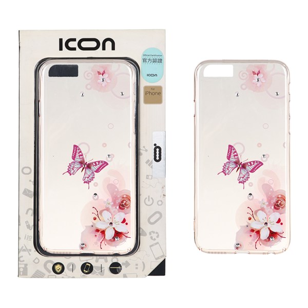 قاب ICON JOY نگین دار Apple iPhone 6 / iPhone 6s - طرح 4 (پک دار)