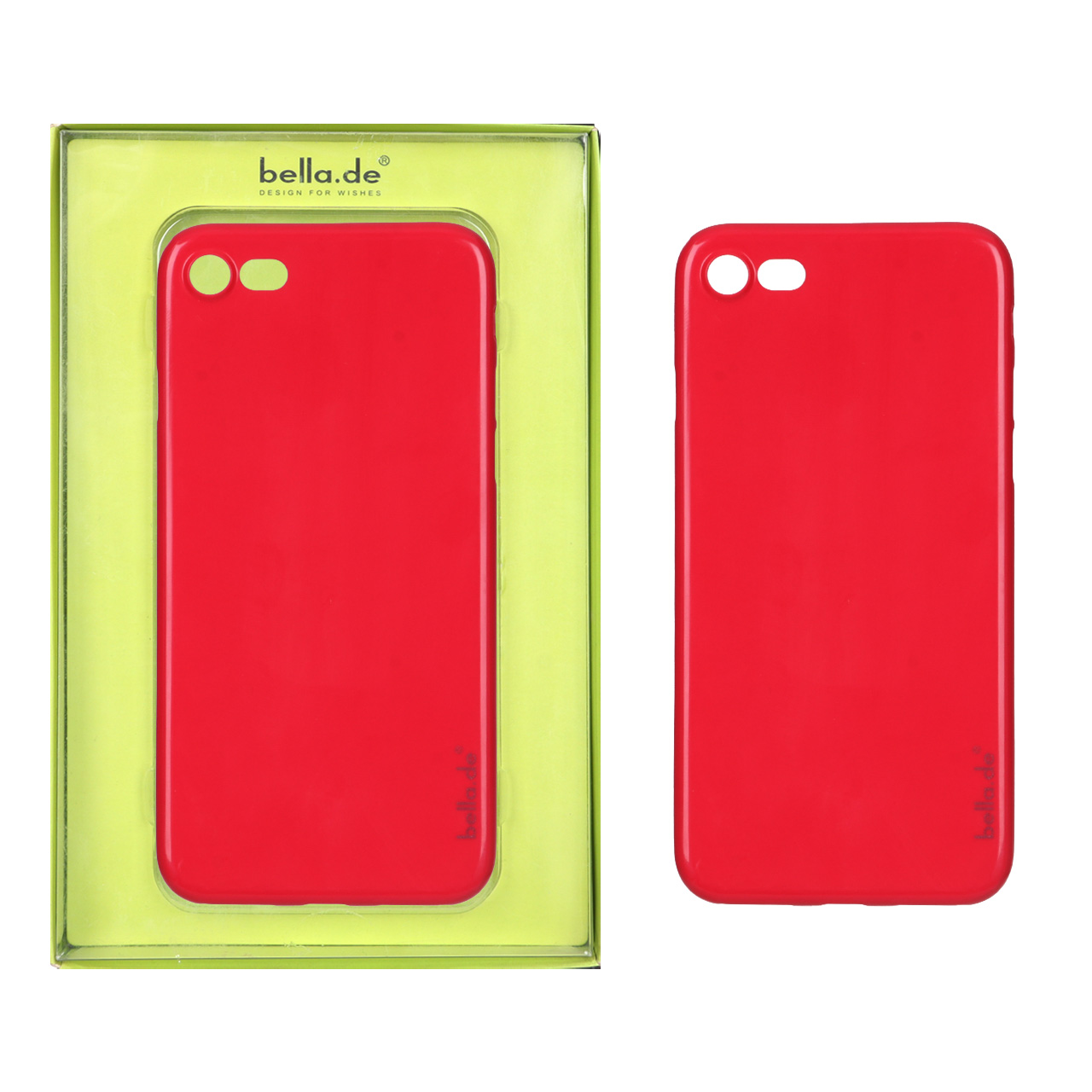 قاب Bella.de ژله ای Apple iPhone 7 / iPhone 8 / iPhone SE (2020) - قرمز (پک دار)