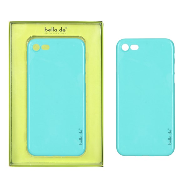 قاب Bella.de ژله ای Apple iPhone 7 / iPhone 8 / iPhone SE (2020) - سبزآبی (پک دار)