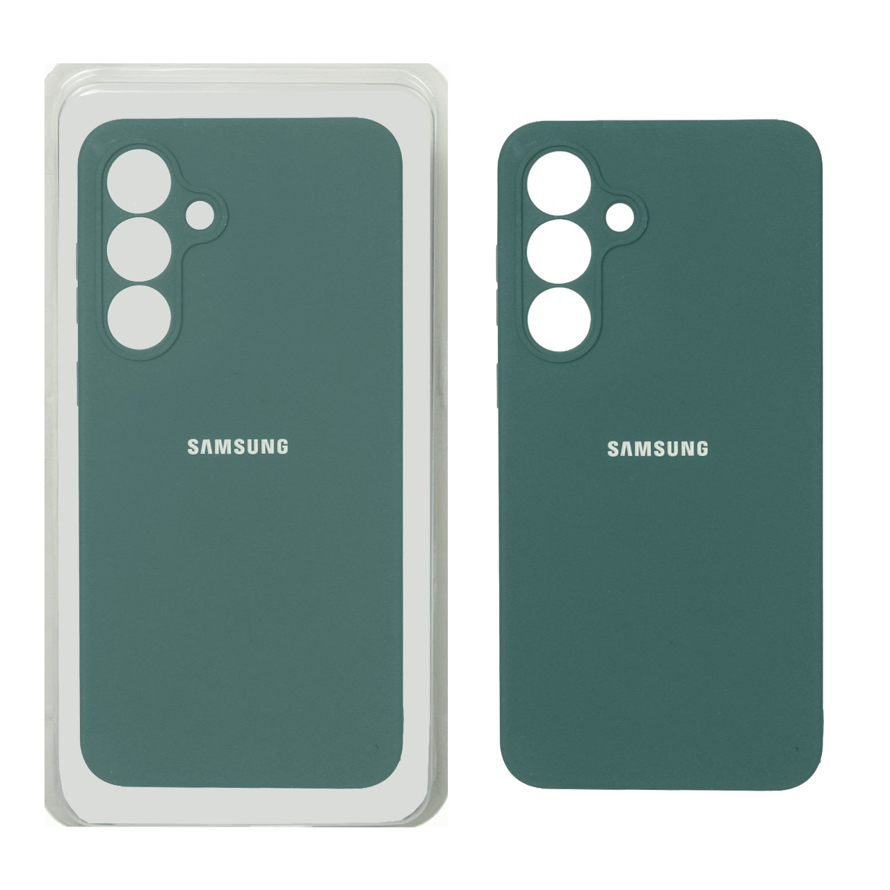 قاب سیلیکونی پاک کنی محافظ لنزدار اورجینال Samsung Galaxy S25 FE - سبز (پک دار)