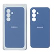 قاب سیلیکونی پاک کنی محافظ لنزدار اورجینال Samsung Galaxy S25 FE - آبی تیره (پک دار)