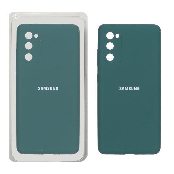 قاب سیلیکونی پاک کنی محافظ لنزدار اورجینال Samsung Galaxy S20 FE - سبز (پک دار)