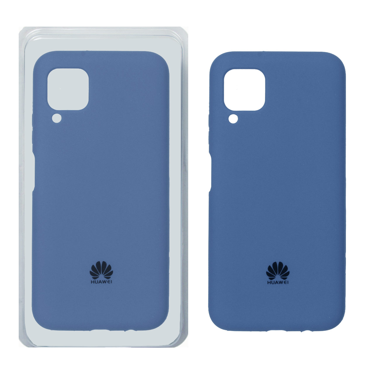 قاب سیلیکونی پاک کنی اورجینال Huawei Nova 7i / Nova 6 SE - آبی تیره (پک دار)