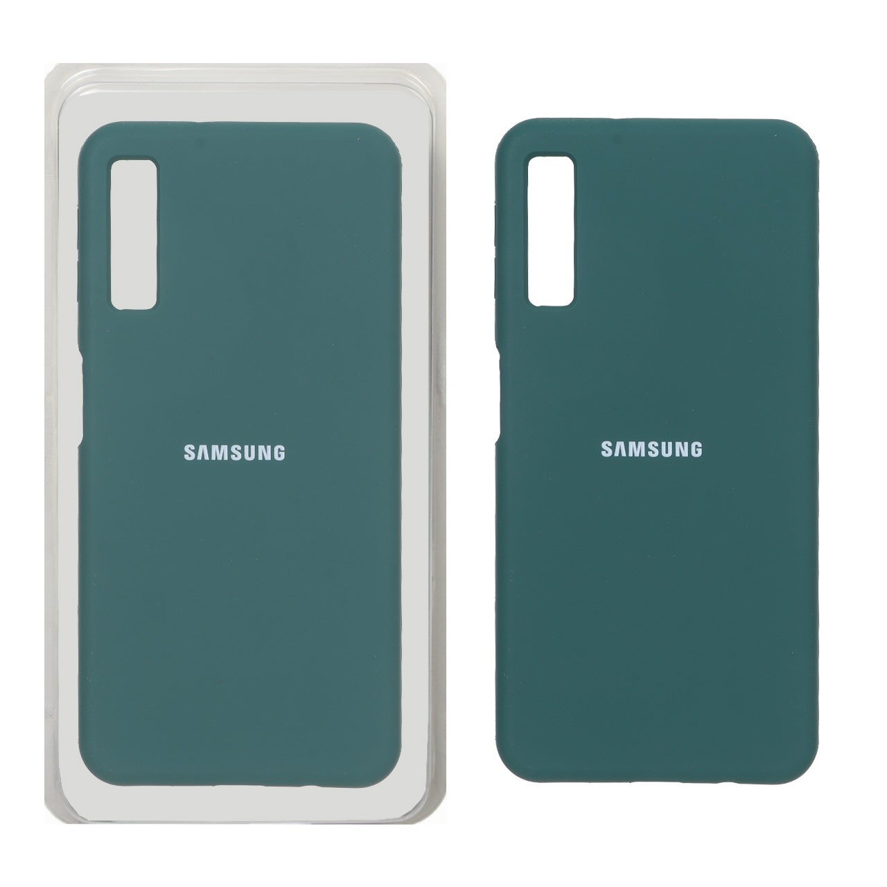 قاب سیلیکونی پاک کنی اورجینال Samsung Galaxy A750 / A7 (2018) - سبز (پک دار)