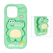 قاب Cate croc استند شو Apple iPhone 15 Pro / iPhone 14 Pro / iPhone 13 Pro - سبز