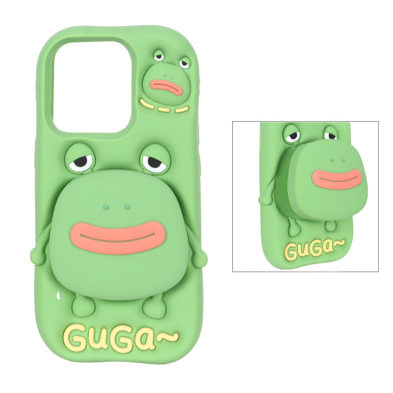 قاب Guga استند شو Apple iPhone 15 Pro / iPhone 14 Pro / iPhone 13 Pro - سبز