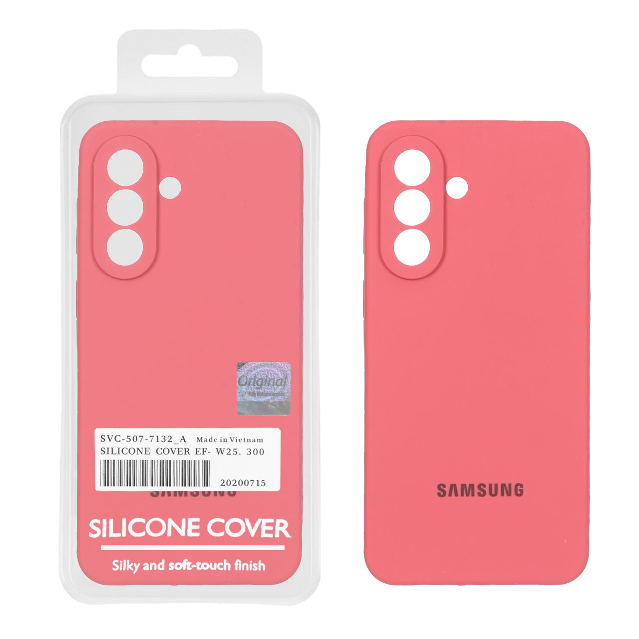 قاب سیلیکونی پاک کنی اورجینال Master Quality مدل Samsung Galaxy A57 - هلویی (پک دار)