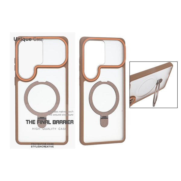 قاب اورجینال Unique Case مات لوپ استندشو Samsung Galaxy S26 Ultra - نسکافه ای (پک دار)