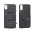 قاب اورجینال Unique Case هاشور مگنت فلزی Gunmetal مدل Apple iPhone X / iPhone XS - مشکی (پک دار)