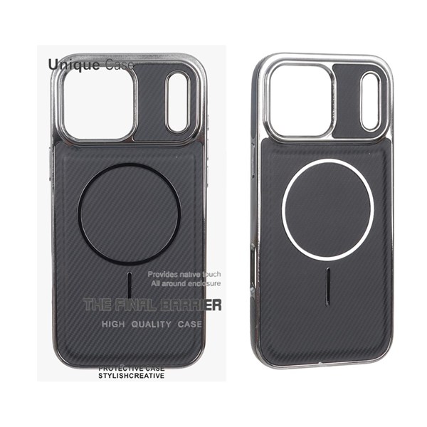 قاب اورجینال Unique Case هاشور مگنت فلزی Gunmetal مدل Apple iPhone 17 Pro Max - مشکی (پک دار)