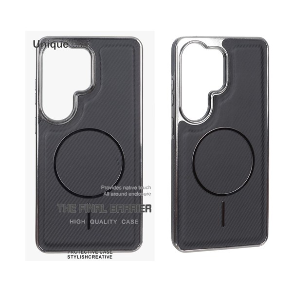 قاب اورجینال Unique Case هاشور مگنت فلزی Gunmetal مدل Samsung Galaxy S26 Ultra - مشکی (پک دار)