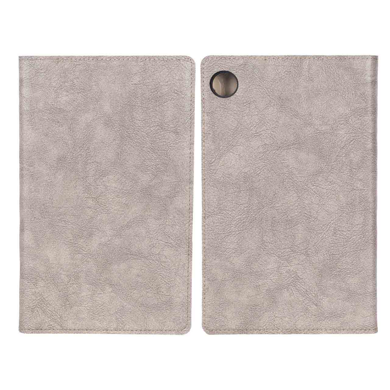 کیف تبلت چرمی طرح پتینه Samsung Galaxy Tab A11 8.7 / X133 / X135 - خاکی - BSA