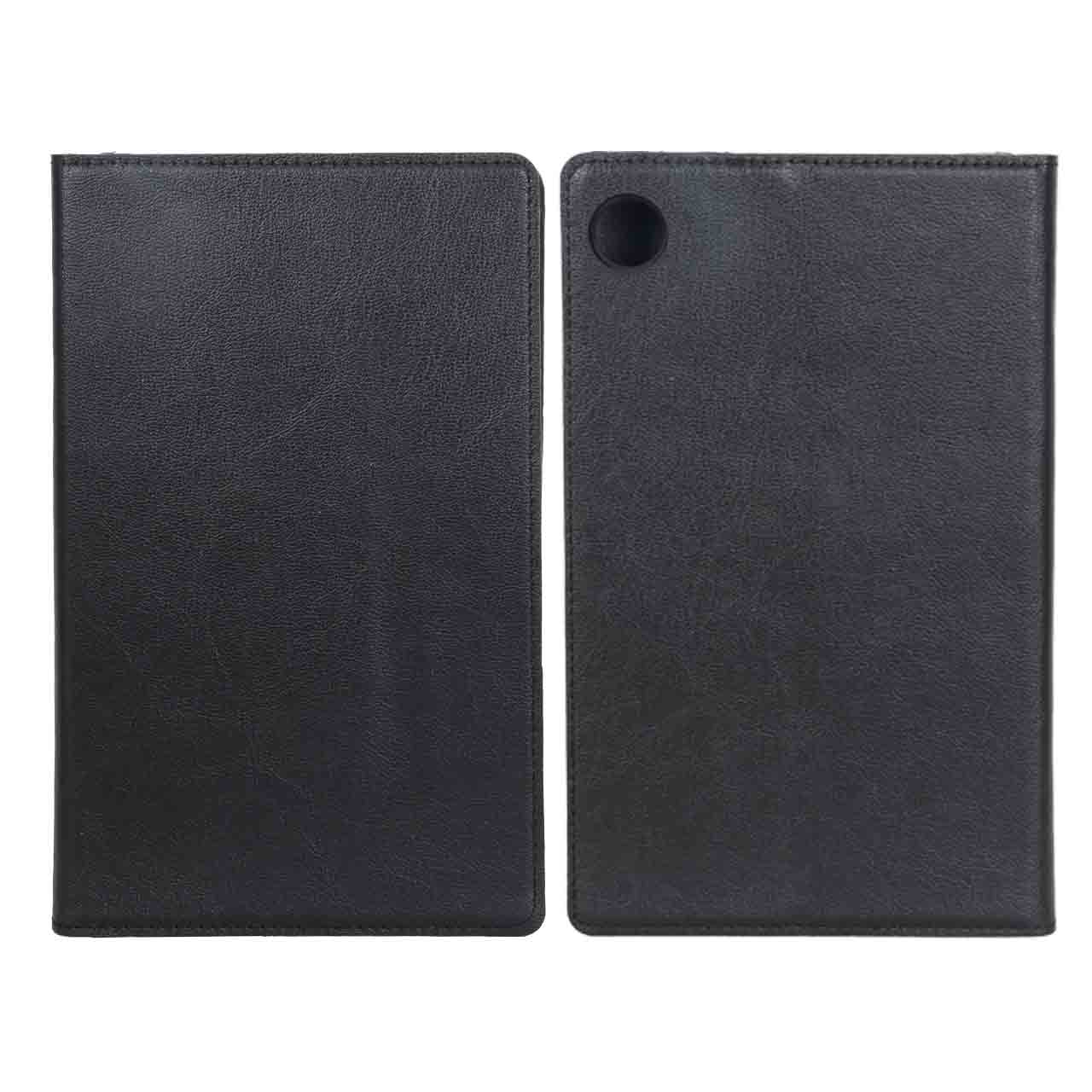 کیف تبلت چرمی ساده Samsung Galaxy Tab A11 8.7 / X133 / X135 - مشکی - BSA