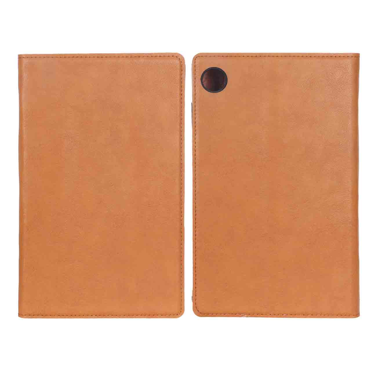 کیف تبلت چرمی ساده Samsung Galaxy Tab A11 8.7 / X133 / X135 - عسلی - BSA