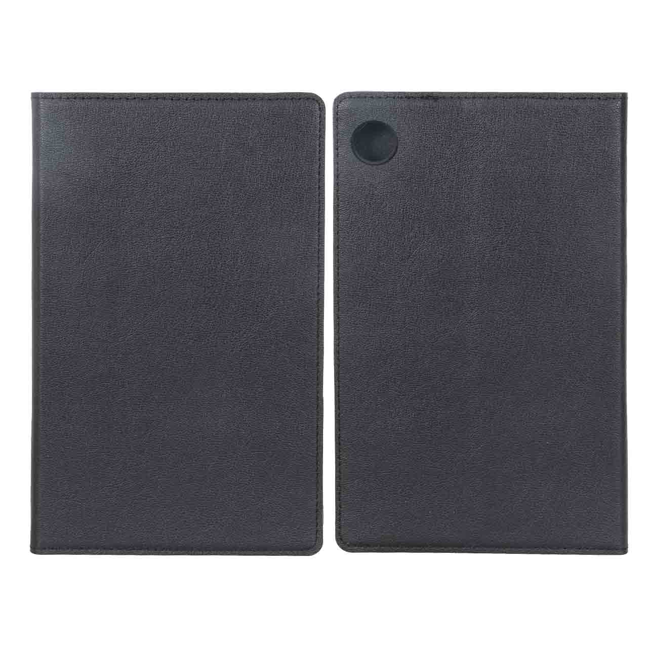 کیف تبلت چرمی ساده Samsung Galaxy Tab A9 8.7 / X110 / X115 - مشکی کد 1 - BSA