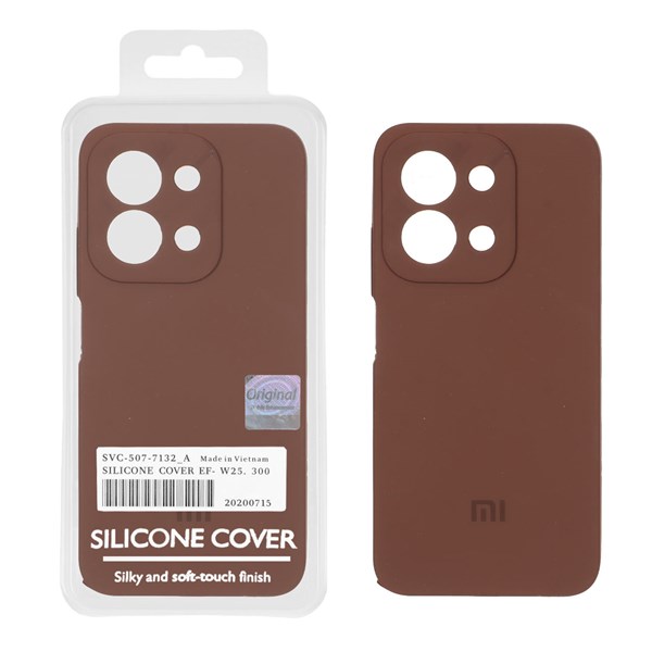 قاب سیلیکونی پاک کنی اورجینال Master Quality مدل Xiaomi Redmi 15C / Poco C85 - قهوه ای (پک دار)