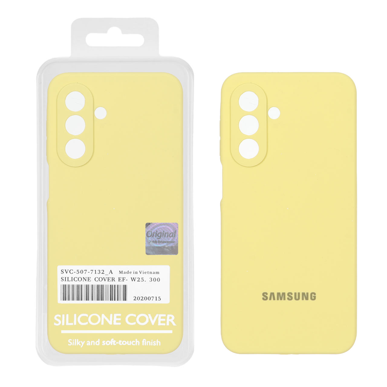 قاب سیلیکونی پاک کنی اورجینال Master Quality مدل Samsung Galaxy A17 / A26 - لیمویی (پک دار)