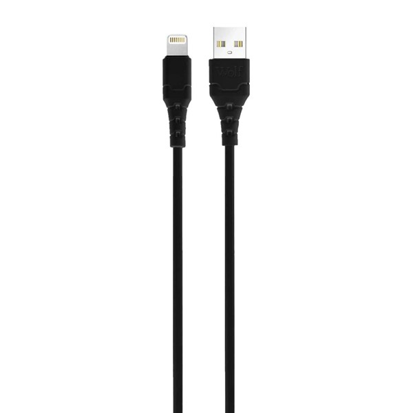 کابل شارژ آیفون - مشکی - فله - MN(بدون پک)
